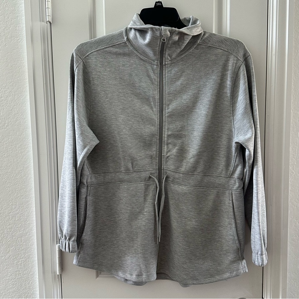 RBX Womens Grey Zip-Up Jacket M